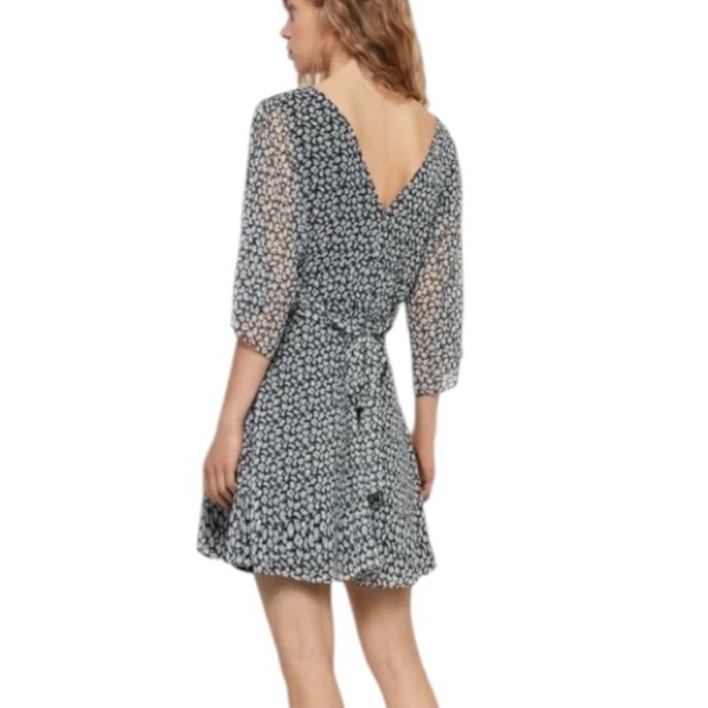 ALLSAINTS Ivey Black Scatter Dress 6 - Picture 2 of 11